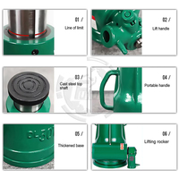 45 # acier 20 tonnes petit cric à vis manuel cric de bouteille hydraulique robuste/support de levage de conteneur pour voiture