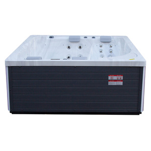 Jacuzzi Exterior de Acrílico con Hidromasaje, Almohadas Magnéticas de Color Unificado, Jets de 5 Pulgadas, Cuatro Asientos, Jacuzzi Relajante - Product Image 1