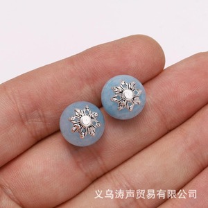 Cuentas espaciadoras de plata antigua de 9 mm con diseño de flor y 8 pétalos para accesorios de joyería DIY y tapas de colgantes - Product Image 3
