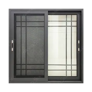 新设计图片廉价铝双层玻璃推拉窗和门价格