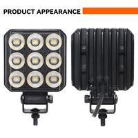 Luz de Trabajo LED de 4 Pulgadas con Haz de Luz Amplio, Certificación E-Mark, Luz Todoterreno IP69K 12V 24V, Luz Adicional LED para Camionetas 4x4, Tractores, UTV, SUV