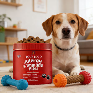 Friandises anti-allergiques pour chiens OEM/ODM, complément alimentaire pour la peau et le pelage, sans additifs, traitement des démangeaisons cutanées et des démangeaisons auriculaires pour chiens - Product Image 1