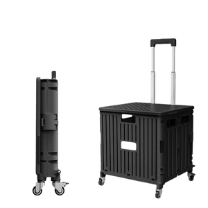 Carrito Plegable Pequeño al por Mayor, Carrito de <span class=keywords><strong>Camping</strong></span> Portátil con Ruedas Universales, Fácil de Guardar para Actividades al Aire Libre - Product Image 1