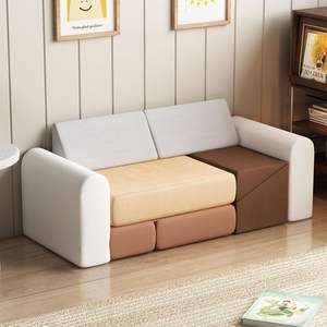 सुरक्षित फोल्डेबल कार्टून आकार टॉडलर सोफा बिस्तर चढ़ाई क्रॉल ब्लॉक सॉफ्ट प्ले उपकरण 4-6y यूनिसेक्स वेटीन कपड़े कवर - Product Image 5