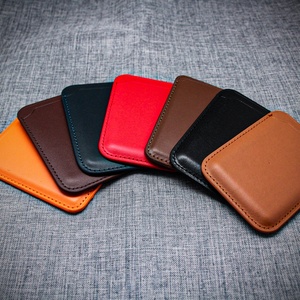 Boshiho Wholesale Custom Design Genuine Leather Slim Rifd Business Credit <b>Card</b> <b>Holder</b> Wallet Phone Magnet <b>Card</b> <b>Holder</b> - Product Image 4