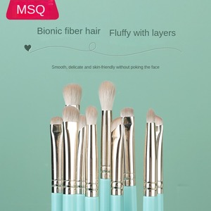 5pcs pinceaux de maquillage bleu à double extrémité pour correcteur et crayon à sourcils Mini sac préféré des filles - Product Image 4