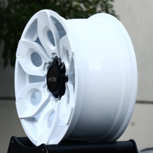 Velg Mobil Tempa HTOR Flower Petai Style 16-24 Inch, Roda Tempa Keramik Putih Kustom, Cocok untuk Mobil Energi Baru - Product Image 2