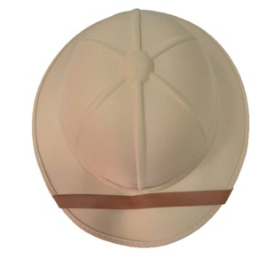 Groothandel Vintage Pith Hoed Zonnehoed voor Safari & Buitenavonturen Klassieke Koloniale Stijl Explorer Hoed met Lederen Band - Product Image 1