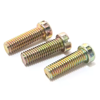 Vis à tête cylindrique fendue en acier noir de grade 4.8 M4 M5 M6 personnalisées en usine, vis pour bois