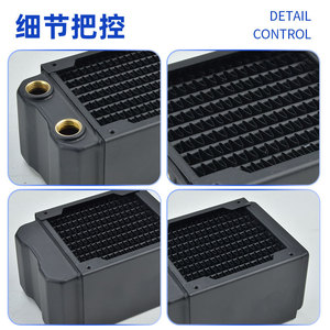 Ococo 80mm Water <b>Cooler</b> Radiator 60mm Thick Three Layer Channel <b>Mini</b> ITX Electric Motorcycle Cooling System - Product Image 4
