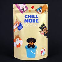 Support personnalisé imprimé en héliogravure finition brillante pour sachets Mylar anti-odeur pour biscuits, emballages pour animaux de compagnie (chats, chiens)