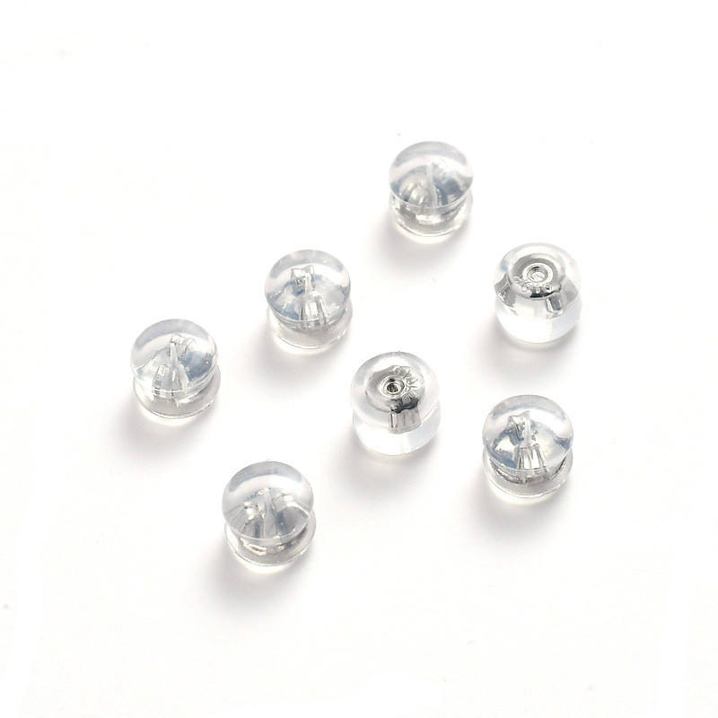 Wholesale Hot Sale 18K Gold Locking Secure Silicone Earring Backs