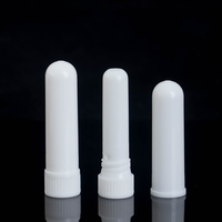 Vente en gros de tube d'inhalateur nasal de forme carrée diffuseur d'aromathérapie d'huiles essentielles mèches de coton arôme de parfum en PP bâton vierge