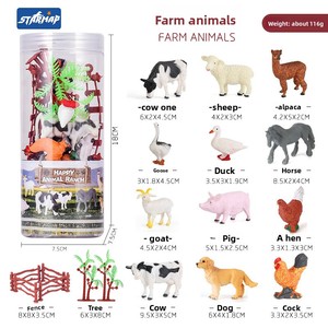 Simulación <span class=keywords><strong>de</strong></span> PVC para niños Tyrannosaurus Rex Jurassic Farm Model Set Juguetes al por mayor con dinosaurios y <span class=keywords><strong>animales</strong></span> - Product Image 6