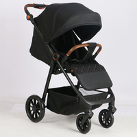 Poussette bébé légère pliante rapide avec poignée réglable en hauteur