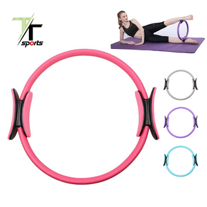 Anillo de Pilates Portátil para Entrenamiento de Cuerpo Completo con Estructura de PP Resistente y Agarres Suaves para Mujeres, Gimnasio en Casa y Estiramiento de <span class=keywords><strong>Yoga</strong></span> - Product Image 1