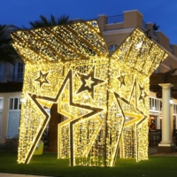 Décorations de Noël 3D pour l'extérieur, boîte-cadeau lumineuse, lumières LED, motif de rue, boîte-cadeau lumineuse de haute qualité, lumières de Noël pour boîte-cadeau