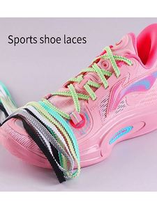 Lacets élastiques pour baskets décontractées, lacets de tennis pour chaussures femme et homme, 120/140/160CM, accessoires imprimés - Product Image 2