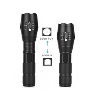 Lampe torche tactique à lumière LED, Rechargeable par USB, pour armes à feu, astronomie, Vision nocturne, chasse