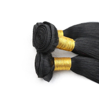 Mèches brésiliennes naturelles Remy lisses, vierges Plus, non traités, 12a, Double dessin, cuticule brute alignée