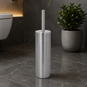 Soporte para Escobilla de Baño de Acero Inoxidable, Redondo, Independiente, Diseño Minimalista, Superficie Pulida, Resistente al Óxido, para Uso en Baños - Product Image 6