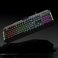 Clavier LED RGB personnalisé OEM pour ordinateur PC, clavier de jeu avec couleur réglable pour les joueurs