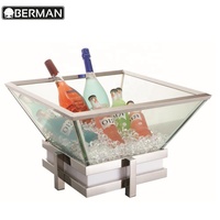 Pemasok Peralatan Dapur Restoran, Rak Display Makanan Laut, Buffet, Pendingin Es dengan Lampu LED