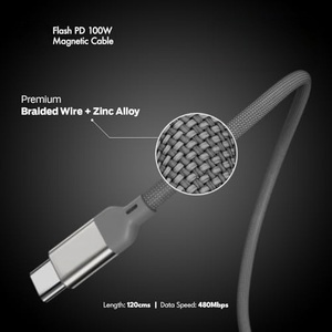 Câble de charge rapide original 65W 5A PD QC USB Type C vers Type C - Product Image 2