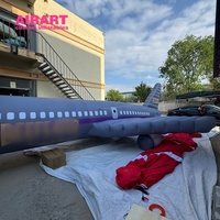 Avions gonflables publicitaires de 10 mètres pour les défilés et les décorations de fête, costume d'avion gonflable personnalisé et avion gonflable