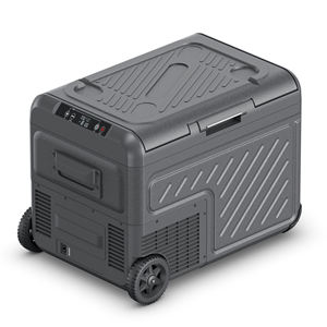 Mini réfrigérateur de voyage voiture <span class=keywords><strong>Camping</strong></span> 35L double Zones Portable réfrigérateur refroidisseur grande capacité voiture congélateur avec roues - Product Image 1