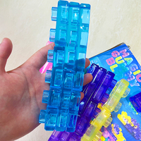 Ensemble de blocs de construction en caoutchouc souple et coloré de 40 pièces, thème animaux et nature, jouet éducatif STEM pour l'apprentissage du comptage