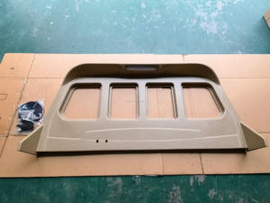 อุปกรณ์ตกแต่งรถยนต์ YBJ แผ่นกันรอยกระจกหลัง ABS สำหรับรถยนต์แลนด์ครุยเซอร์ 70 2007-2021 FJ76 78 <span class=keywords><strong>75</strong></span> สีเบจ LC79 กรอบกระจก - Product Image 5