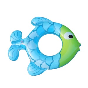 Flotador de Peces Pequeños, Inflable de PVC con Forma de Pez de Dibujos Animados para Niños, Juego Acuático, Flotador de Playa, Talla Única - Product Image 2