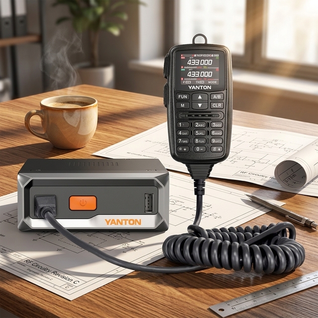 Walkie Talkie Long Range Two Way Radio for Truck Driver Fleet Road Trip Communication YANTON TM-7600UV
