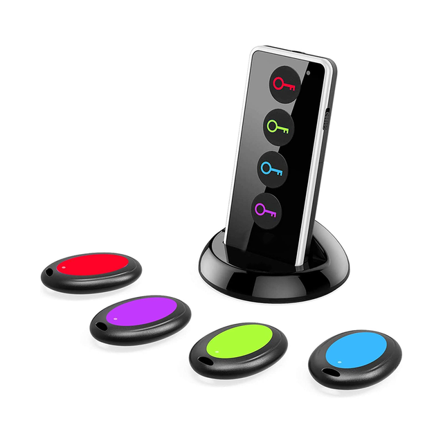 Key Finder Wireless RF Item Locator 1 Transmitter with 4 Receivers