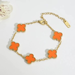 Bracelet pour femme en acier inoxydable de haute qualité, plaqué or 18 carats - Bracelet inaltérable. Vente en gros d'usine. - Product Image 4