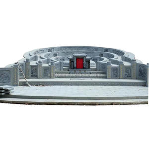 Monuments funéraires en pierre de granit naturelle de style chinois, grandes pierres tombales, pierres tombales bon marché, mausolée de crémation - Product Image 1