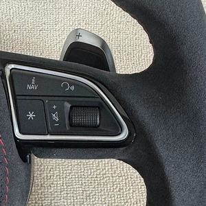 Volant de voiture en fibre de carbone personnalisé en usine pour <span class=keywords><strong>Audi</strong></span> A3 A4 A5 A6L A8 Q3 <span class=keywords><strong>Q4</strong></span> Q5 Q5 Q7 Q8 TT B9 Accessoires de voiture en daim - Product Image 4