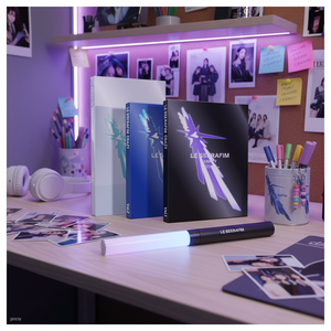 LE Sserafim K-Pop Keychain 4th <b>Mini</b> Album CRAZY Lyric <b>Book</b> 1ea Photo Card 3ea Outer Box Sticker Electronic Publications Unit 1pc - Product Image 3
