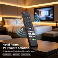 Control Remoto Inteligente para TV con Control por Voz, 45 Teclas, Plástico ABS, OEM, ODM, Personalizado, JCXK