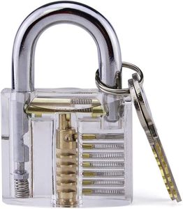Candado de Práctica Transparente de Plástico Antirrobo, Duradero, de Buena Calidad y Económico para Aprendizaje de Cerrajería - Product Image 2