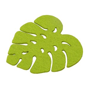 Set di 4 fogli di vetro con tovaglietta eco-friendly in feltro di poliestere tropicale linea-scatola di 240 Logo Laserable uso cucina per la casa - Product Image 1
