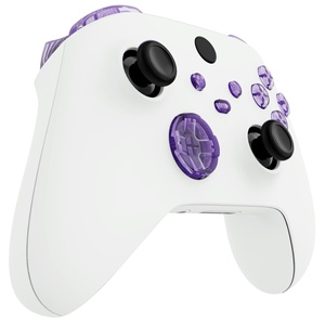 Boutons de remplacement transparents violets personnalisés pour manettes Xbox Series X S : Triggers, D-pad, ABXY, Start, Retour, Sync, Share - Product Image 3