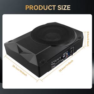 Podofo 1000W 10 pouces <span class=keywords><strong>Caisson</strong></span> de basses haute puissance avec câble audio <span class=keywords><strong>Caisson</strong></span> de basses 12V Modification audio de voiture <span class=keywords><strong>Caisson</strong></span> de basses de voiture Haut-parleur audio de voiture - Product Image 5