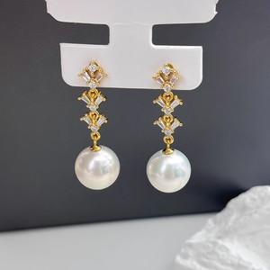 WENCHI S925 Argent DIY Accessoires Perles Support Vide pour Bijoux de Mode Boucles d'Oreilles avec Perles Rondes de 8-12mm Modèle 11343 Chine - Product Image 1