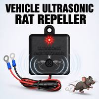 Répulsif à ultrasons pour souris et rongeurs, alimenté par batterie 12V, veille automatique, lumière clignotante, protection contre les basses tensions, pour camions