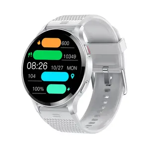 LW77智能手表戒指圆形金属运动BT呼叫精确定位持久睡眠圈女性智能手表