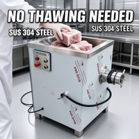 Machine à hacher la viande congelée professionnelle, broyage direct -18 ° Bloc de congélation sans décongélation, pour usage en transformation alimentaire