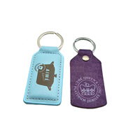 Porte-clés en cuir texturé brodé avec logo personnalisé en relief, accessoire de sac, pour cadeaux promotionnels de marque