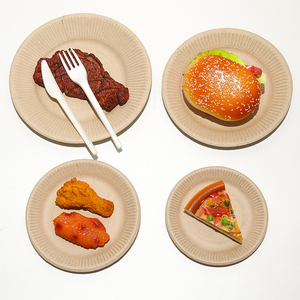 Al por mayor desechables biodegradables cocina <span class=keywords><strong>restaurante</strong></span> <span class=keywords><strong>bagazo</strong></span> de caña vajilla bandeja de comida - Product Image 4